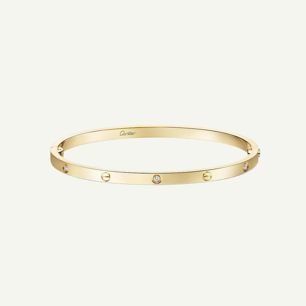 Cartier - Bracelet Love, 4 diamants Or Jaune